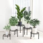 Heavy Duty Potted Holder Durable Rustproof Flower Pot Stand for Iron Garden Container for sale