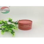 Cylinder Shape Red Paper Tube Packaging For Gift Cosmetic SGS FDA for sale