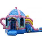 Teapot Inflatable Combo Bounce Slide Custom Made Blow Up Attractions Structures