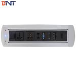 Automatic Desktop Multimedia Outlet  Silver With 1* VGA / 1* HDMI