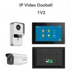 All Black WIFI Video Doorbell With 166° Wide Visual Angle SD Card Recording and Motion Detection for sale
