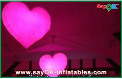China Night Inflatable Led Heart Lighting Decoration For Advertising supplier