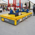 Height 60cm Warehouse Transfer Cart , 12T Omnidirectional Industrial Transfer Trolley for sale