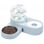 2 In 1 Ceramic Pet Feeder Bowls Cat Water Dispenser 1.8L Automatic Water Refilling for sale