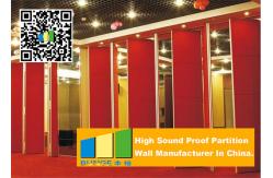 China Collapsing Aluminium Movable Partition Walls , Restaurant Portable Partition Walls supplier