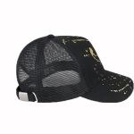 Sublimation Printed Trucker Caps , Plastic Snapback Trucker Cap Curved Brim