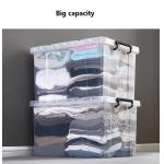 80L 120L 150L Clear Stackable Storage Bins Small Plastic Storage Containers for sale