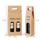 Polishing Wine Bottle Gift Boxes UV Coating Custom Printed Wine Boxes