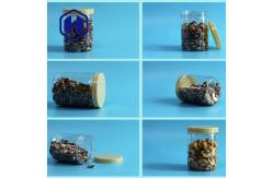 China Transparent 500ml Plastic Packaging Jar Screw Lid Custom Logo supplier
