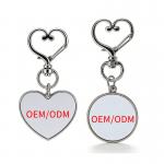 Custom Valentines Gifts Heart Shape Sublimation Keychain Promotional Key Chains