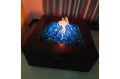 China 1.6ft Fire Pit Rectangular Fire Table With Propane Tank Inside 40000 BTU supplier
