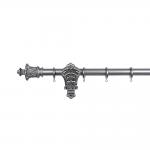 Adjustable Length Aluminum Curtain Rod Set Curtain Finial Home Accessories for sale