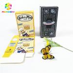 Full color customized logo UV craft paper boxes with hang hole bottle gift cosmetics packing box for sale