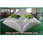 White 0.6mm PVC Inflatable Pyramid Logo Printing Advertising Inflatables for sale