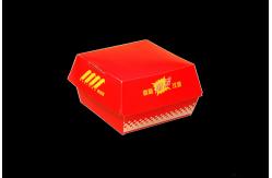 China Foldble Hamburger Paper Box Packaging Box For Burger , Fast Food Paper Box supplier