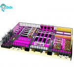 Large Inside Trampoline Park With Obstacles For Kids Environmental Friendly for sale