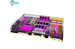 China Large Inside Trampoline Park With Obstacles For Kids Environmental Friendly supplier