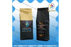 China Stand Up Coffee / Tea Plastic Packaging Bag Side Gusset  Custom Printing With Valve supplier
