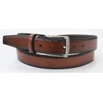 Polished Split Leather Mens Dress Belts Shadow Edges Treatment Available for sale