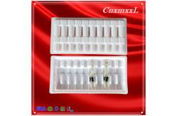 China Eco Friendly Transparent PET Ampoule Packaging Tray 10ml Vial Box supplier