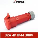 IP44 32A 380V 4 Pole Industrial Socket Plug Connector Waterproof for sale