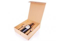 China 3 Bottle Magnetic Wine Glass Packaging Boxes Gift With Dividers supplier