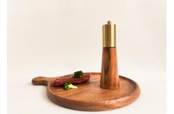 China Natural Wood Design Wooden Salt And Pepper Grinders Manual Condiment Grinder Set supplier