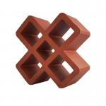 frost resistance Terracotta Wall Breeze Blocks Red Garden Decorative Clay Brick for sale