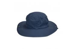 China Plain Pattern Outside Fisherman Bucket Hat With String Mix Panels Style supplier