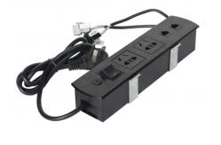 China Multimedia Aluminum Alloy Panel Screen Desktop Electrical Outlet , All - In - One Tabletop Solution supplier