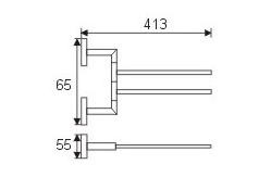 China Multifunction Bathroom Towel Bars Wall Mounted Movable Rotary 24 Inch Swivel Towel Bar supplier