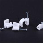 Concrete Cable Clip Nails White Nail-In Cable Clips High Carbon Steel for sale