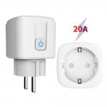 SIXWGH Tuya Smart Socket 20A WIFI EU Plug Electrical Outlet Smart Plug Socket for sale