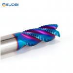 Solid Carbide Fresas 4 Flutes Flat End Mill HRC58 Inch 1 / 8 Shank for sale