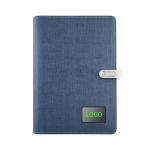 Moistureproof Power Bank Smart Notebook , Leather Notepad With Wireless Charger for sale