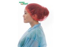 China Disposable Soft Non-Woven Polypropylene Surgical Bouffant Cap With Single Elastic supplier