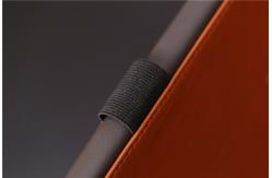 China Brown Leather Weekly Monthly Academic Planner Premium Thick Paper With Pen Loop supplier