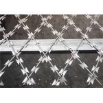 200gsm Hot Dipped Galvanized 75mmx150mm Openning Welded Razor Barbed Wire Mesh for sale
