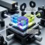 Sapphire Quartz 25x25x25mm Mini Optical Lens Design