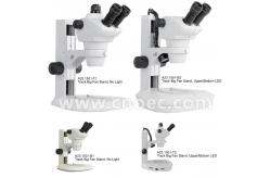 China 8x - 50x Trinocular Stereo Zoom Microscope with Track Stand LED Light A23.1501 supplier