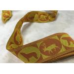 Flower Pattern Elastic Shoe Bands , Jacquard Woven Elastic Band For Underwear Waistband