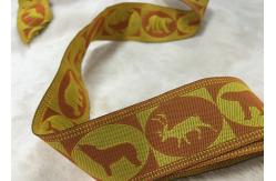 China Flower Pattern Elastic Shoe Bands , Jacquard Woven Elastic Band For Underwear Waistband supplier