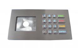 China IP67 colourful backlit stainless steel keypad usb numeric keypads with LCD supplier