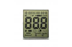 China Custom LCD Segment Display HTN Positive No Backlight For Blood Glucose Meter supplier