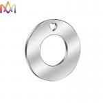 Stamping Punched 304 Stainless Steel Circle Disc Pendant for sale