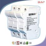 Multi - pole Photovoltaic Fuse Base , Ceramic Fuse Holder / Tube Fuse Block