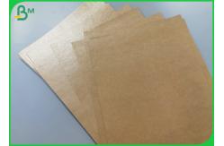 China Food Grade Poly Coated Paper , Unbleached Kraft Paper with good waterproof supplier