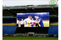 China high brightness p10 large stadium led display  to broadcast sports video supplier