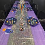 Rectangular Glitter Disposable Picnic Tablecloth for sale