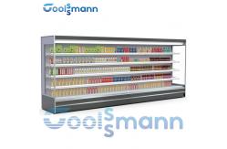 China Drink Display Multideck Open Chiller With Night Curtain Showcase Refrigerator supplier